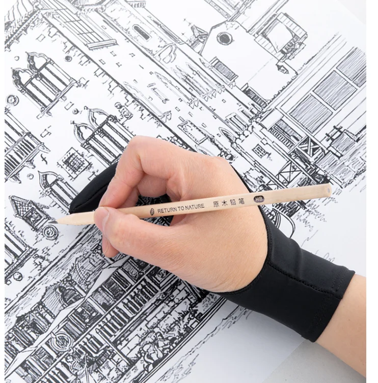 Painting antifouling and abrasion drawing painting gloves Art electronic digital board hand-painted painting gloves