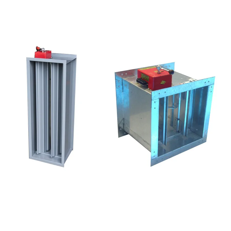 HVAC System Duct Safety Fire Damper Round or Square smoke exhaust discharging valves