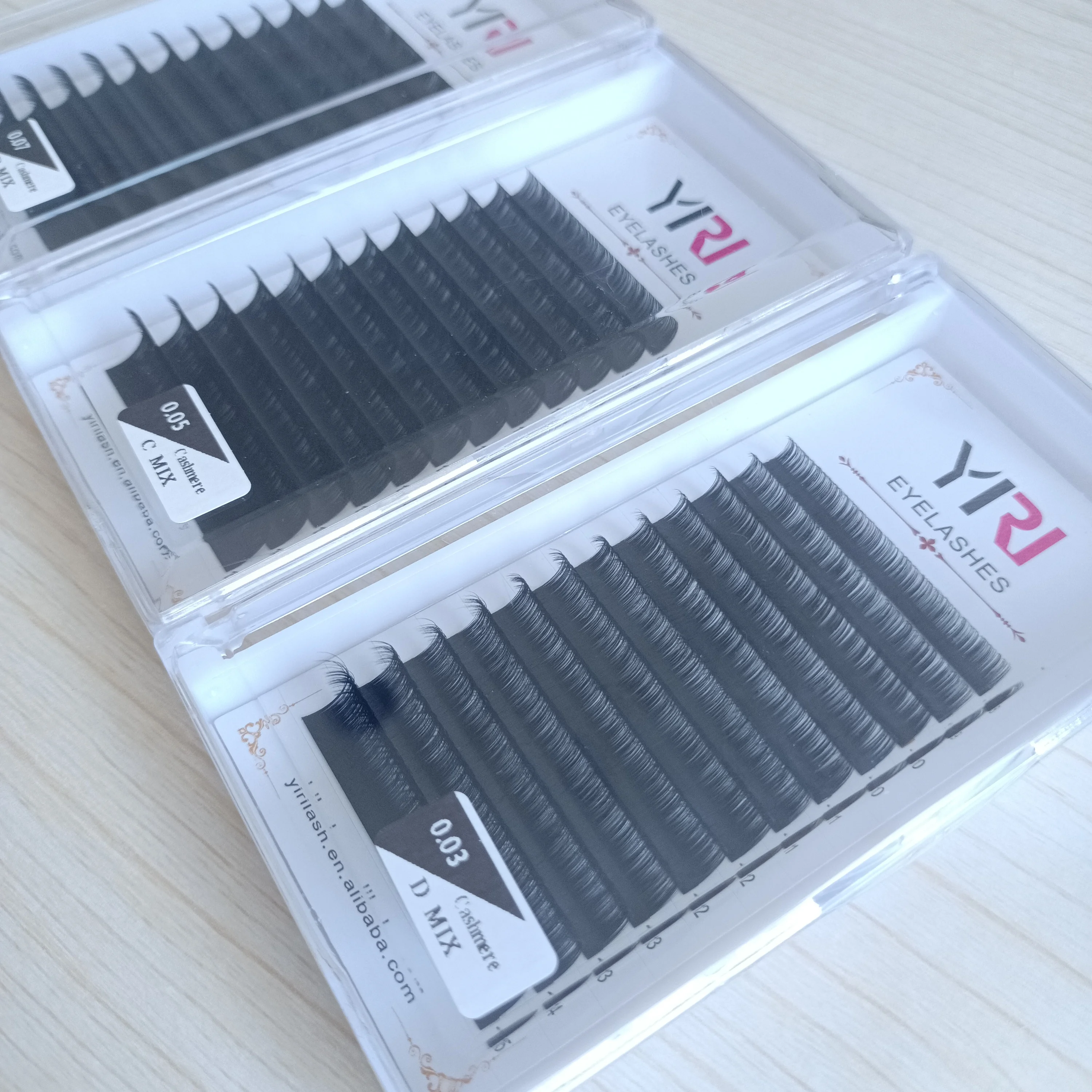 Korean silk eyelash extension cashmere soft and dark matte individual eyelash extension wholesale