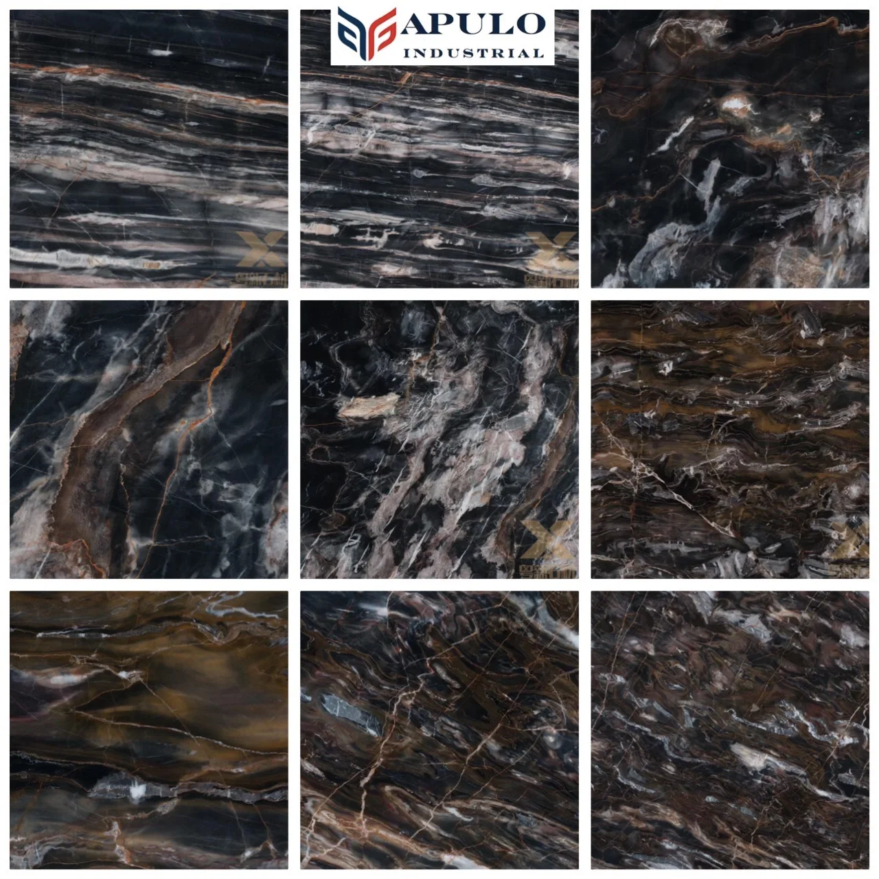 Fully Customized material Made Best Apulo Black Rose Gold Marble Plinth Marble Bookends