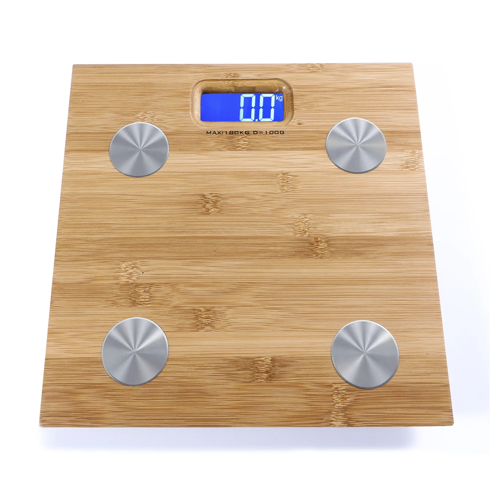 Yongkang bamboo Electronic Digital Body Fat Bluetooth BMI APP Weighing fashion smart body fat Bathroom Scale