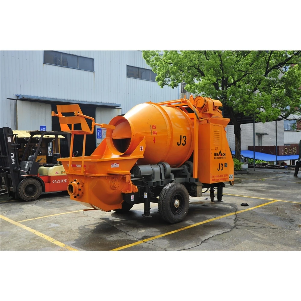 electric diesel type professional truck with ISO9001 concrete pump mixer fan JBTS30 JBTS40