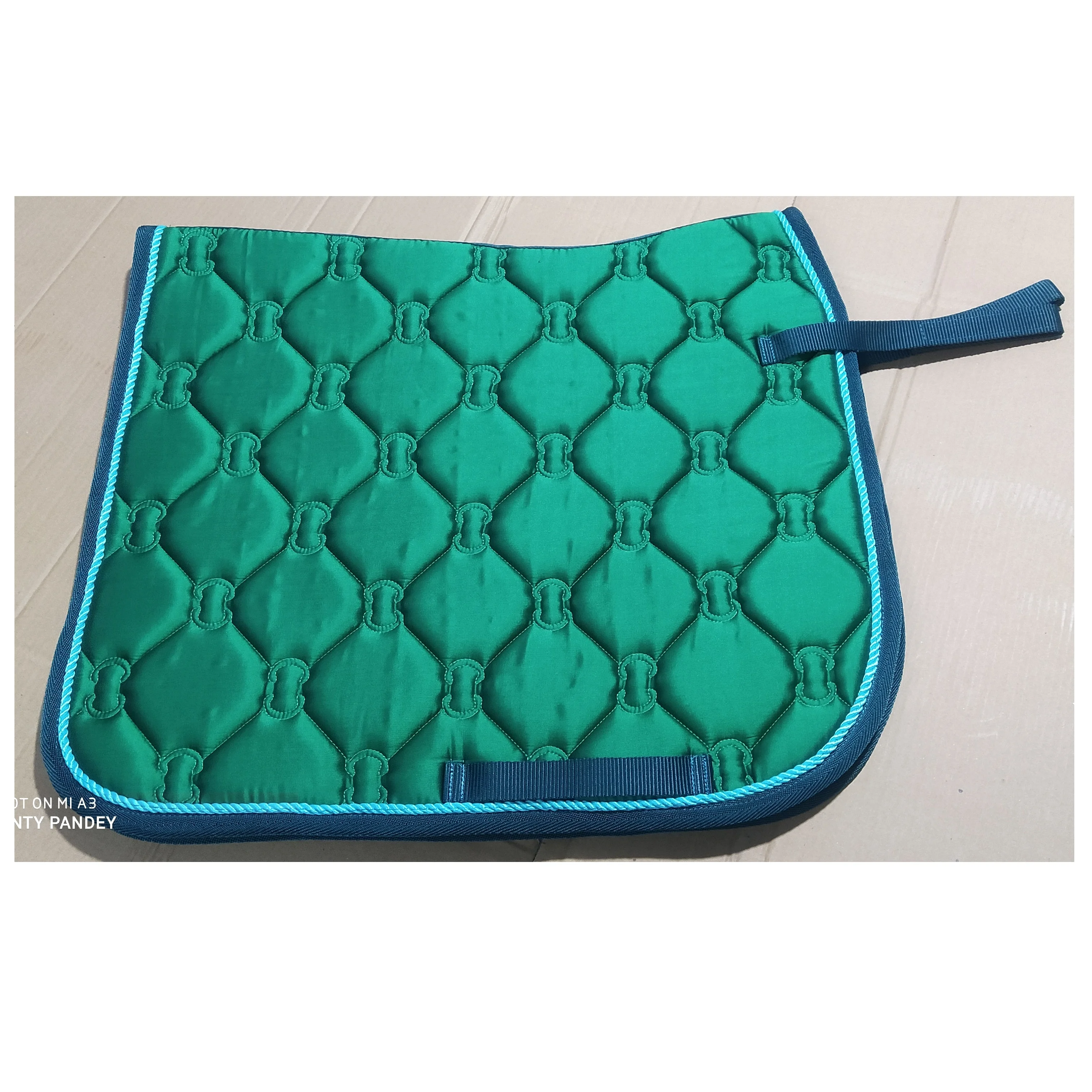 Emerald Green Saddle Pad High Quality Cotton Fabric Dressage Horse Horse Saddle Pad