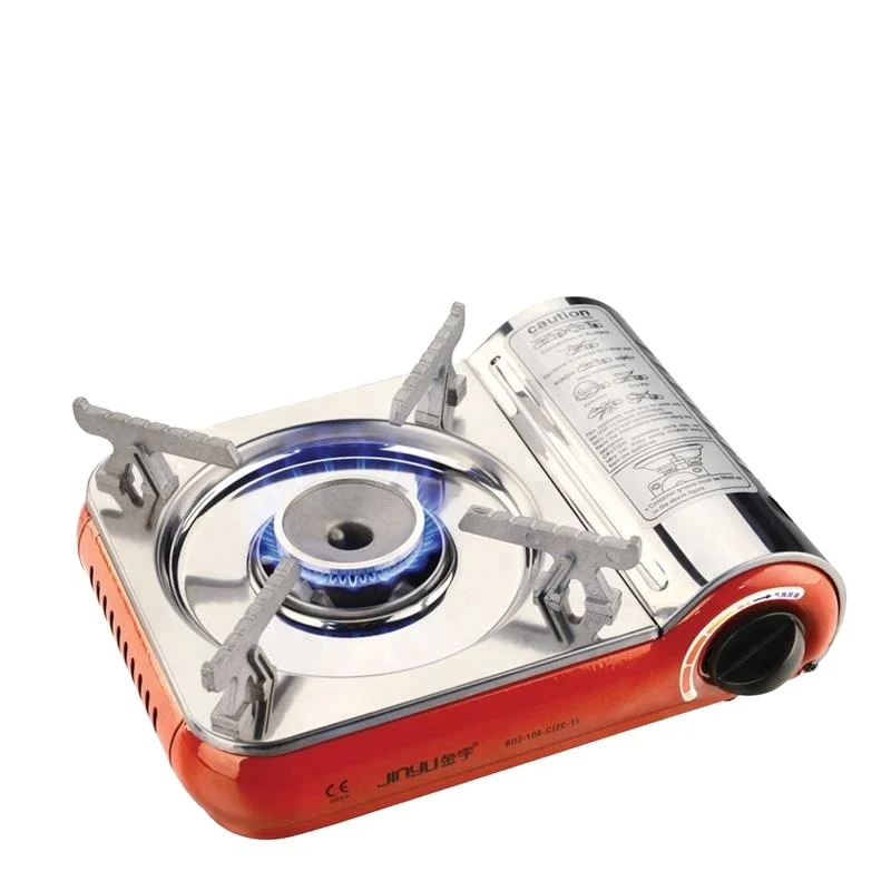 Портативная Бутановая газовая плита, плита для кемпинга, кухонные плиты, газовая плита для приготовления пищи, газовый сердечник и цилиндр, одиночная горелка из нержавеющей стали Ce,ce