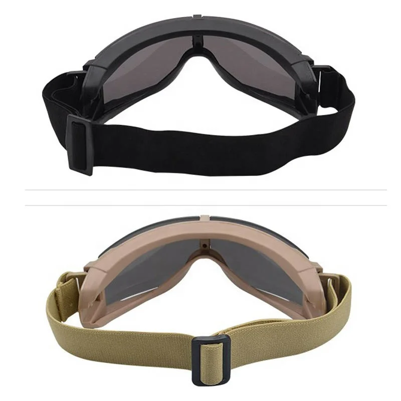 outdoor Winter Snow Sports Motorcycle tactical safety helmet goggles riding windproof eye protective anti-frog glasses
