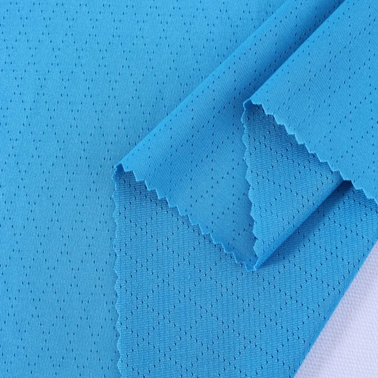 Fine Perforated Jacquard Polyester Spandex Corset Mesh Sport Knit Fabric