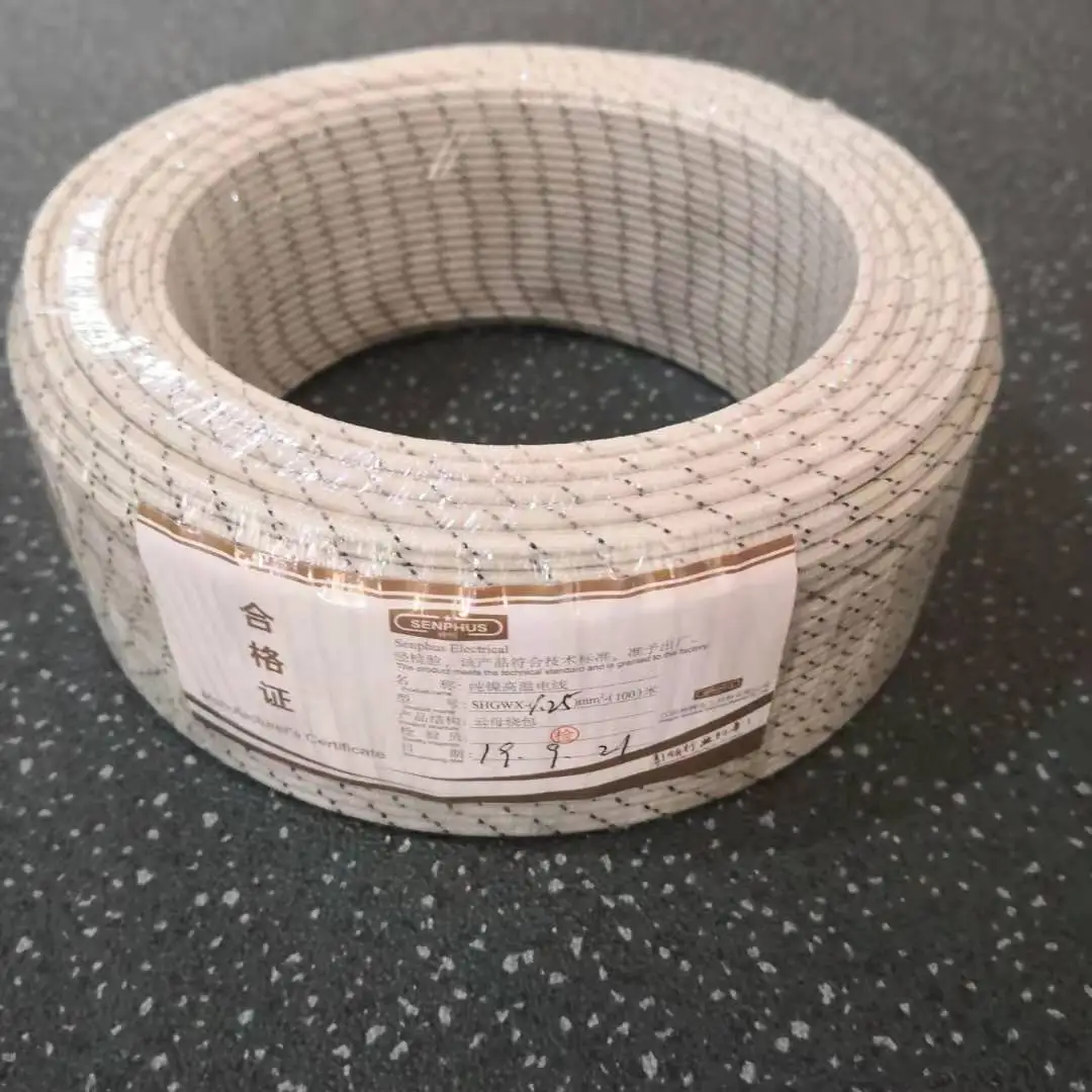 300V/500V/600V  Fiberglass braided  insulation pure nickel High Temperature wire