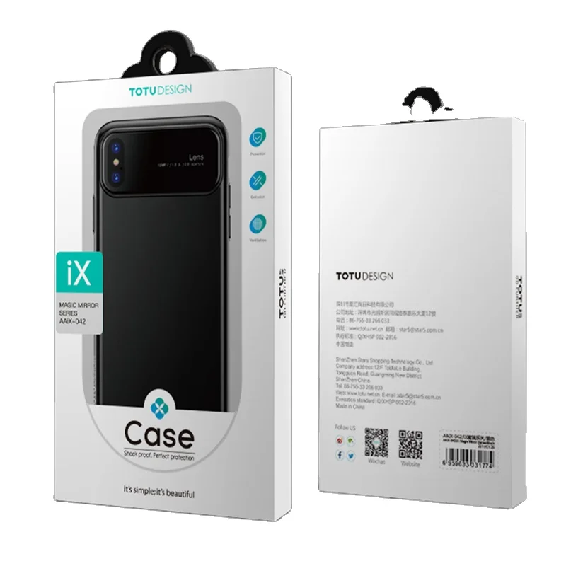 Cell Phone Case Packing Box Screen Protector Packaging Paper Box Package For Phone Mobile Cases