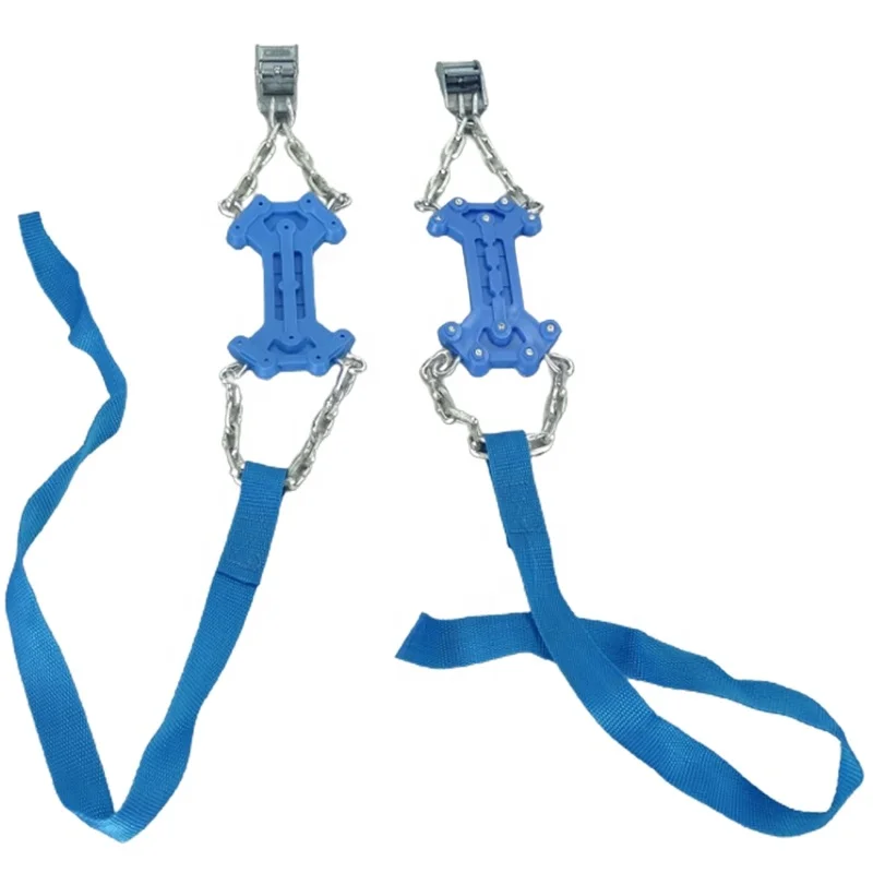 Winter road safety anti-sliding winter rubber chain for car emergency rescue