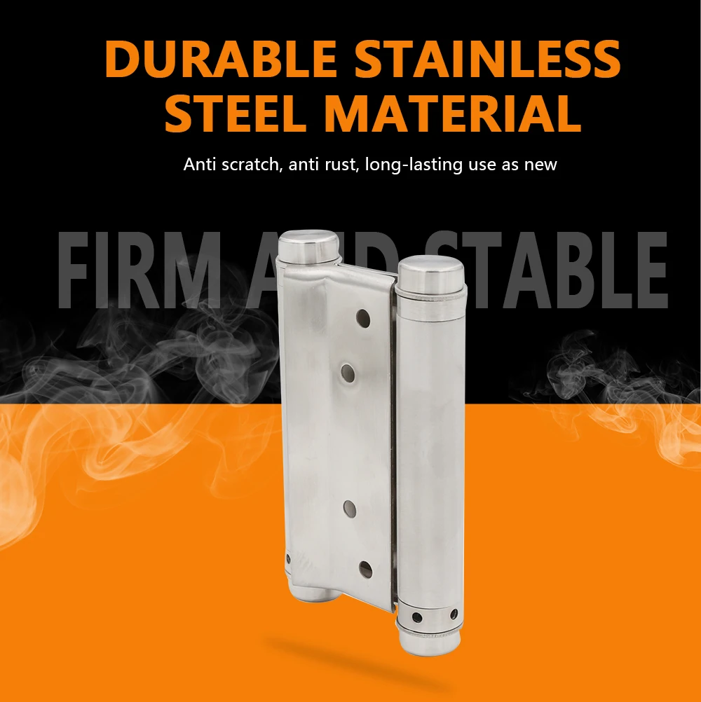 Manufacturer Stainless Steel Tension Welding Self Closing Adjustable Heavy Duty Double Action Spring Door Hinge for Wooden Door