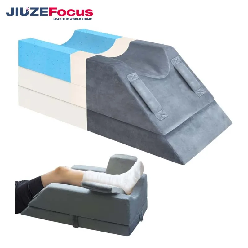 4 регулируемые по высоте на ногу с подъемом средства ухода за кожей после операции, травмы, или для отдыха, ноги пены памяти подушки для сна с 3 руки