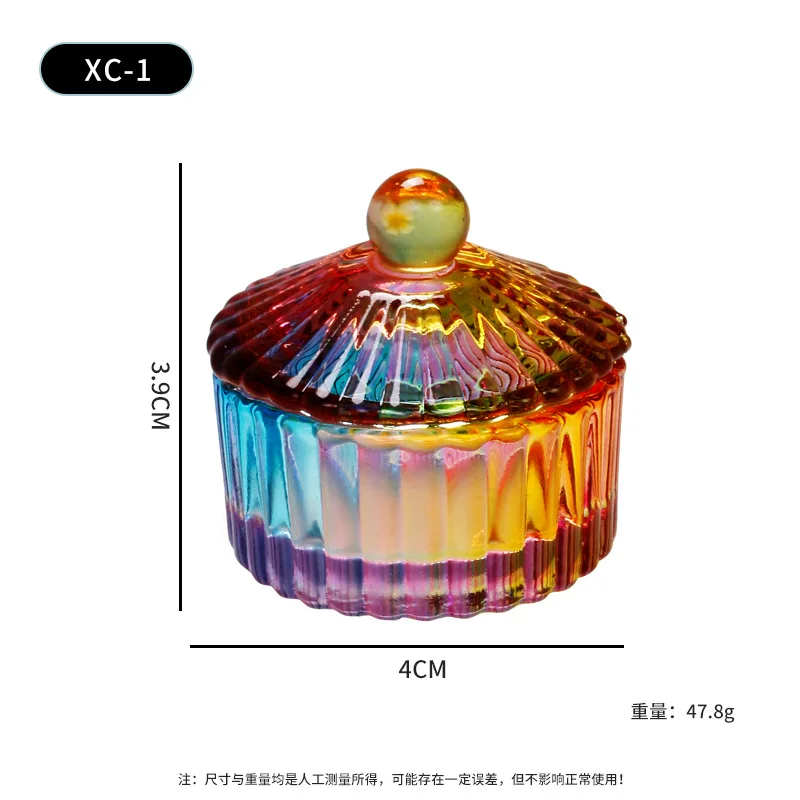 2022 New Product Acrylic Liquid Nail Diamond Glass Heart Crystal Dappen Dish Nail With Lid for acrylic nails