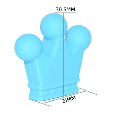 DIY Silicone Baby Teether Crown Chewable Toys Focal Beads Pacifier Clips Girls Cute Teething Toys Gifts Baby Teether Pendant