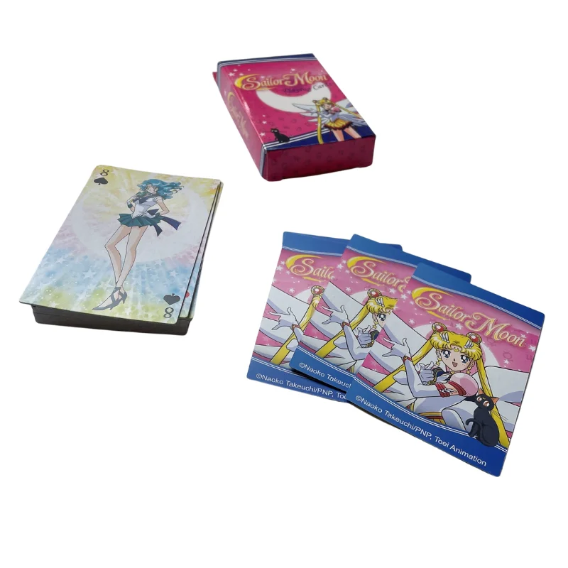 High quality drawing sublimation naruto playing cards Japanese anime poker children playing cards