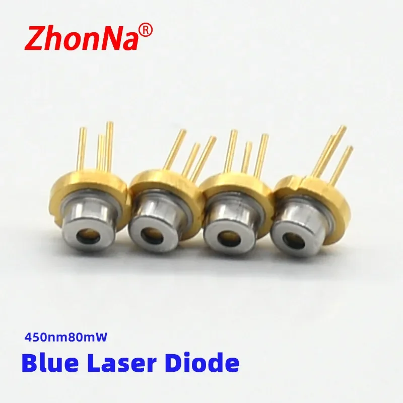 450nm 80 МВт синий лазерный диодный модульный ZN-LDB-003-X DIY датчик источника света светоизлучающая трубка светодиодный электронный дизайн to56 мм