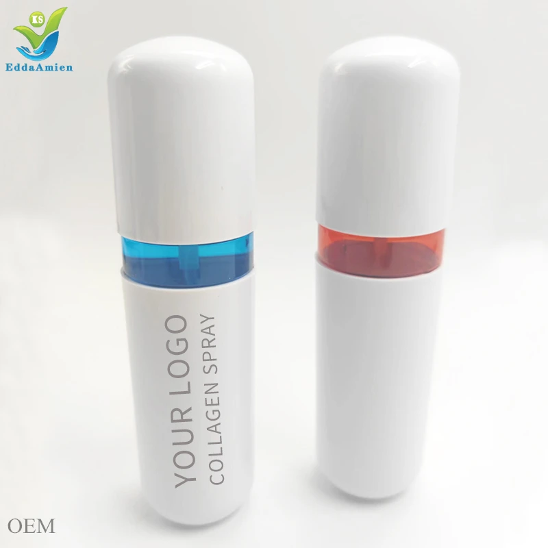 Snow white pure collagen film nano face peptide serum spray serum whitening collagen set for oily skin