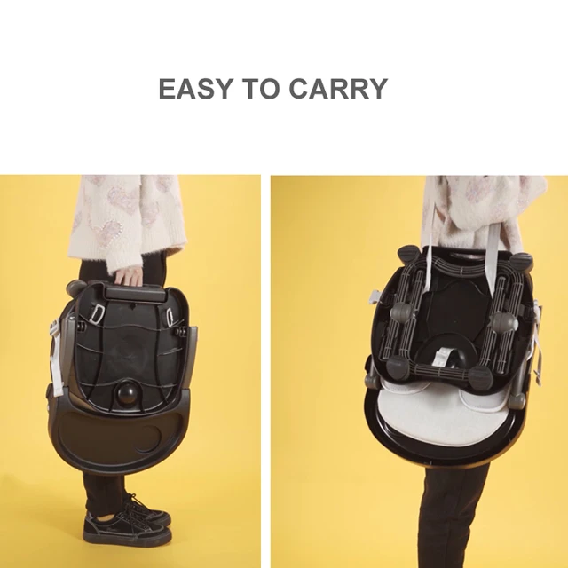 Children Travel Booster Seat with Tray for Baby Folding Portable High Chair for Eating Camping Indoor Outdoor