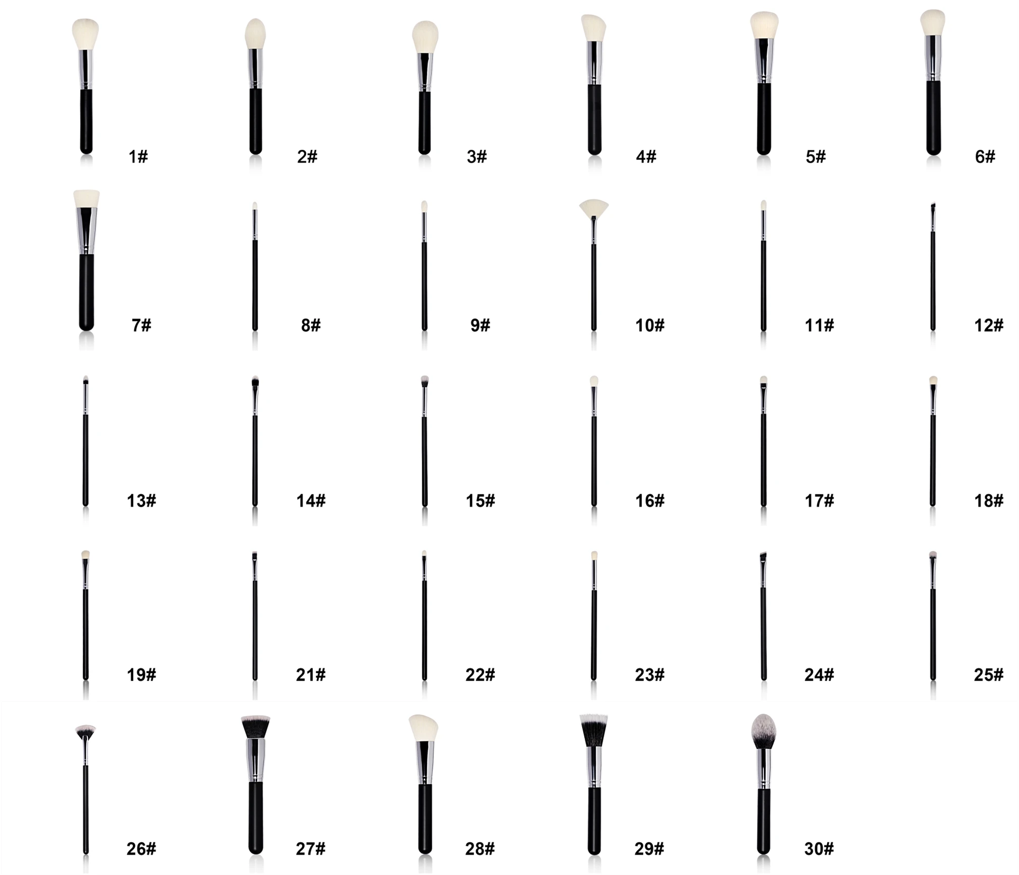 30pcs makeup brush Superior Quality Customized Makeup Foundation Powder Cosmotic Blush Brush Set