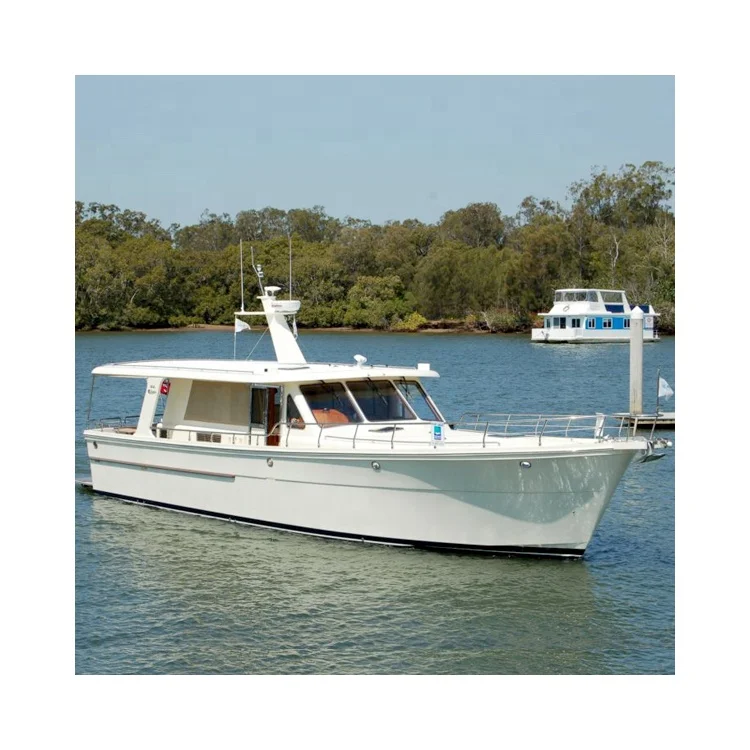 
High speed 16.2M fiberglass luxury yacht with engine for sale 