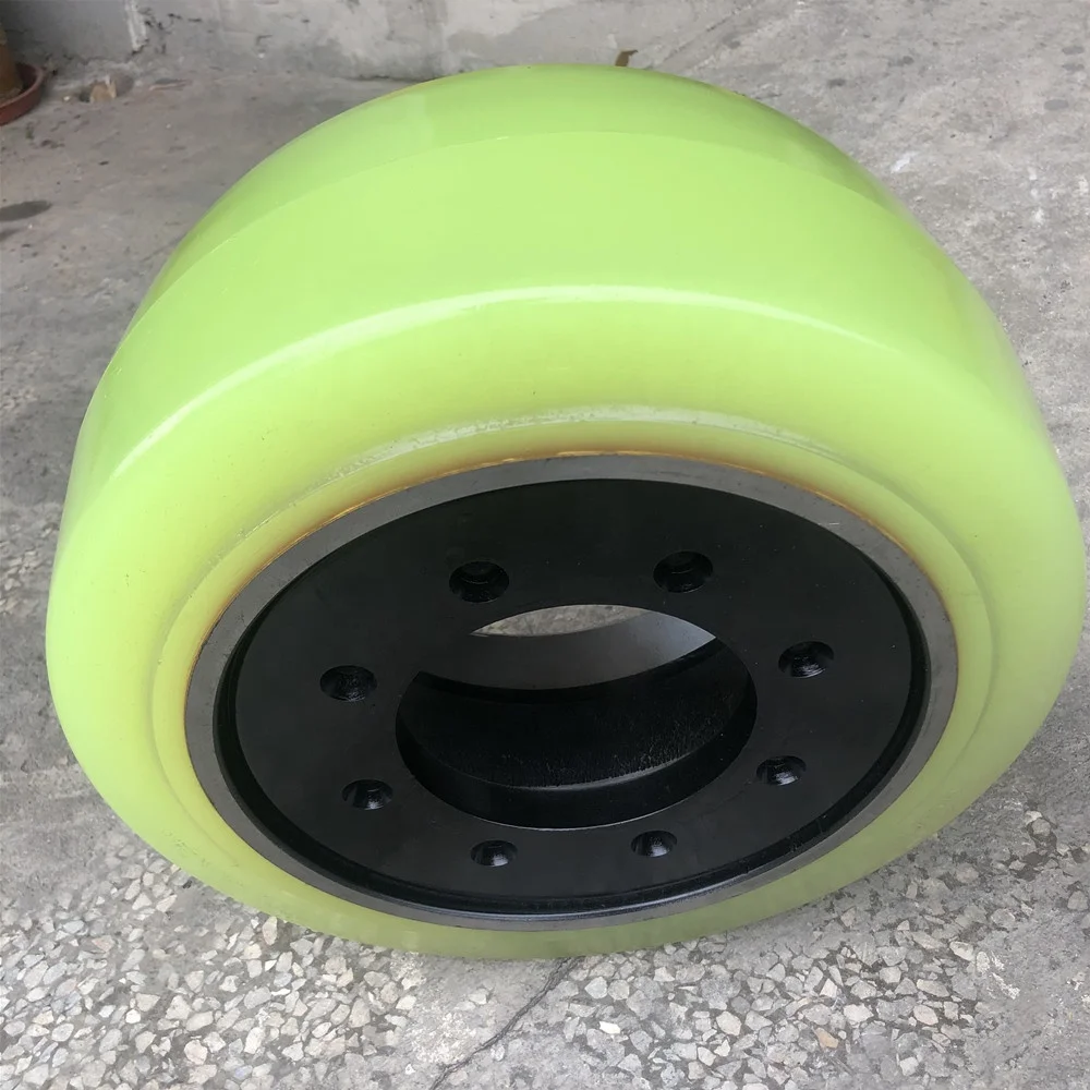High Performance 380x165 mm Casting Poly urethane CLARK 2.0-2.5 Ton Electric Forklift /Truck Rear Drive Tire Wheel Hub Assembly