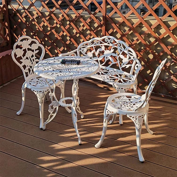 Park Chair Outdoor Bench Flower Chair Wrought Carton Modern Furniture Pvc Noddle Chair Cast Aluminum Iron Garden Patio Leisure