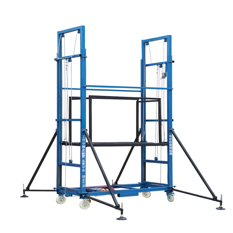 Moveable Efficient Electric lifting  4m/6m/8m scaffolding lift