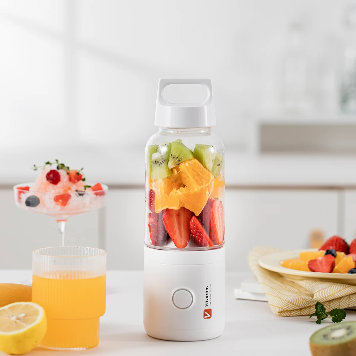 Portable Electric Juicer Blender USB Mini Fruit Mixer Juicer Fruit Extractor Food Processor Fruit Squeezer Juice Maker Machine