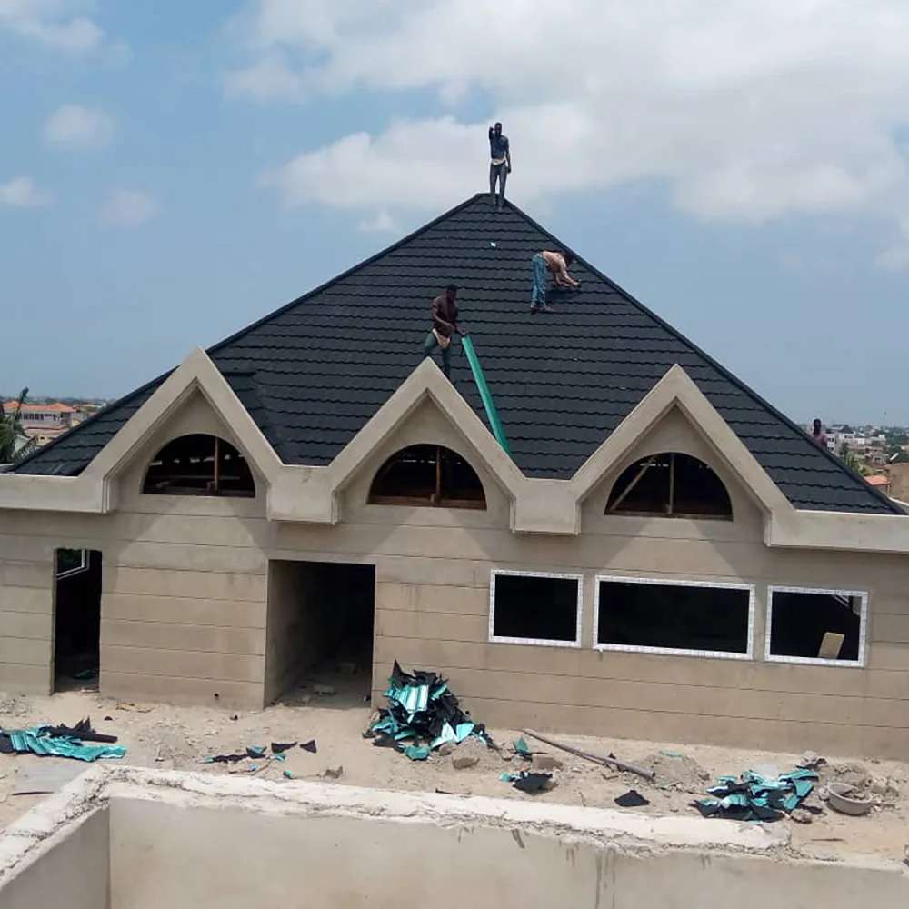 Плитка кровельный камень с покрытием металлические кровельные листы цвет крыши строительные материалы