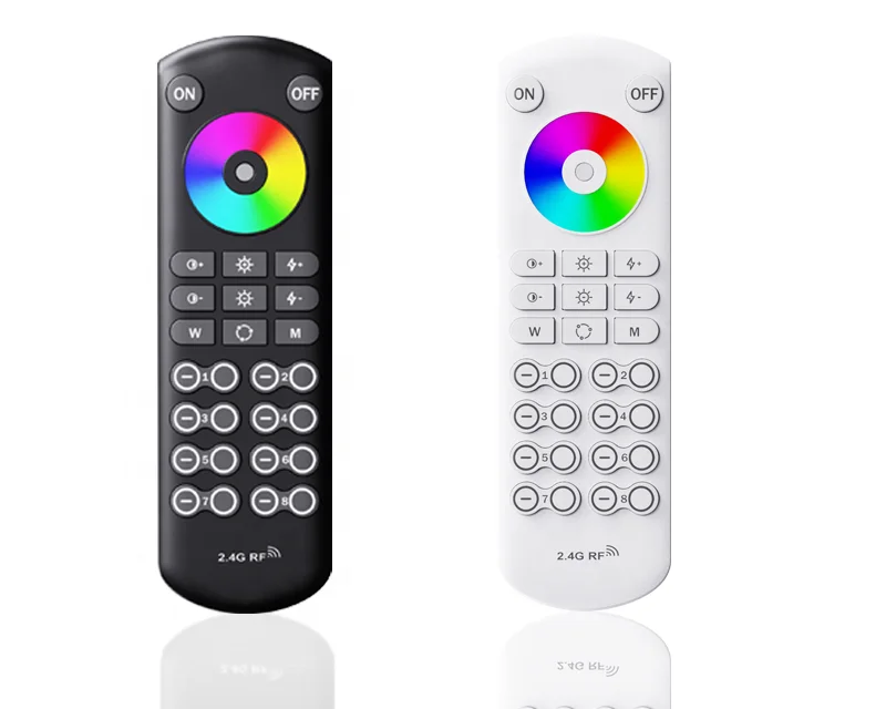 Long control distance 2.4G RF handheld remote controller 150m 8 zone for LED strip lighting