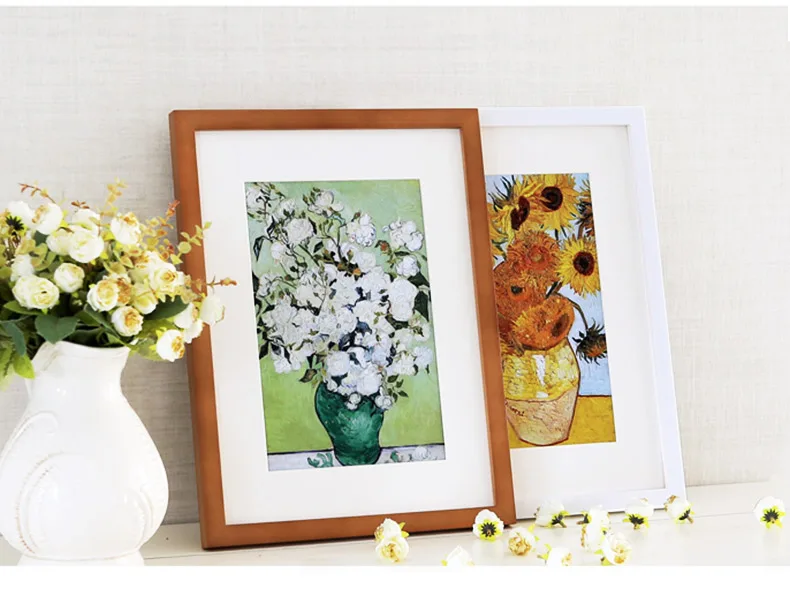 Wholesale Cheap A0 A1 A2 A3 A4 A5 5x7 11x14 24x36 Inches  Wooden Painting Frame Home Decoration Modern Picture Frame