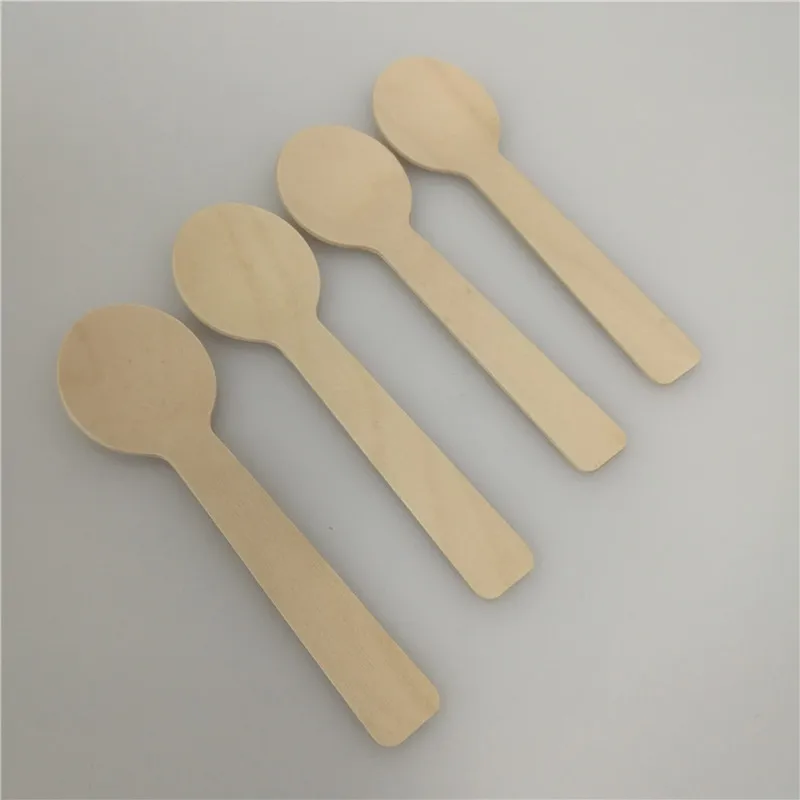 China Wholesale biodegradable disposable wooden spoon ice cream