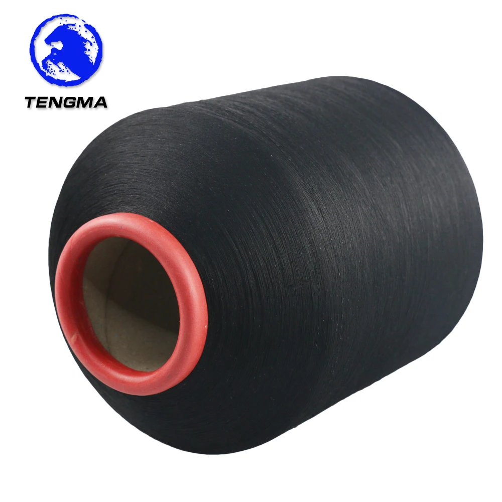Top grade high elastic polyester spandex covered yarn for carpets 20 75 polyester spandex yarn