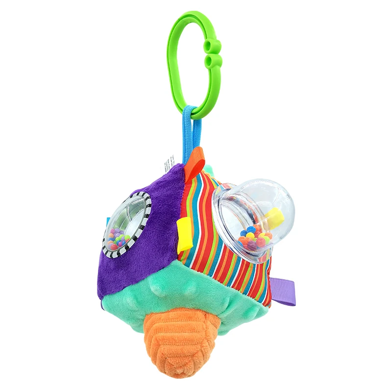 Детский мягкий 2024 с зеркалом-погремушкой