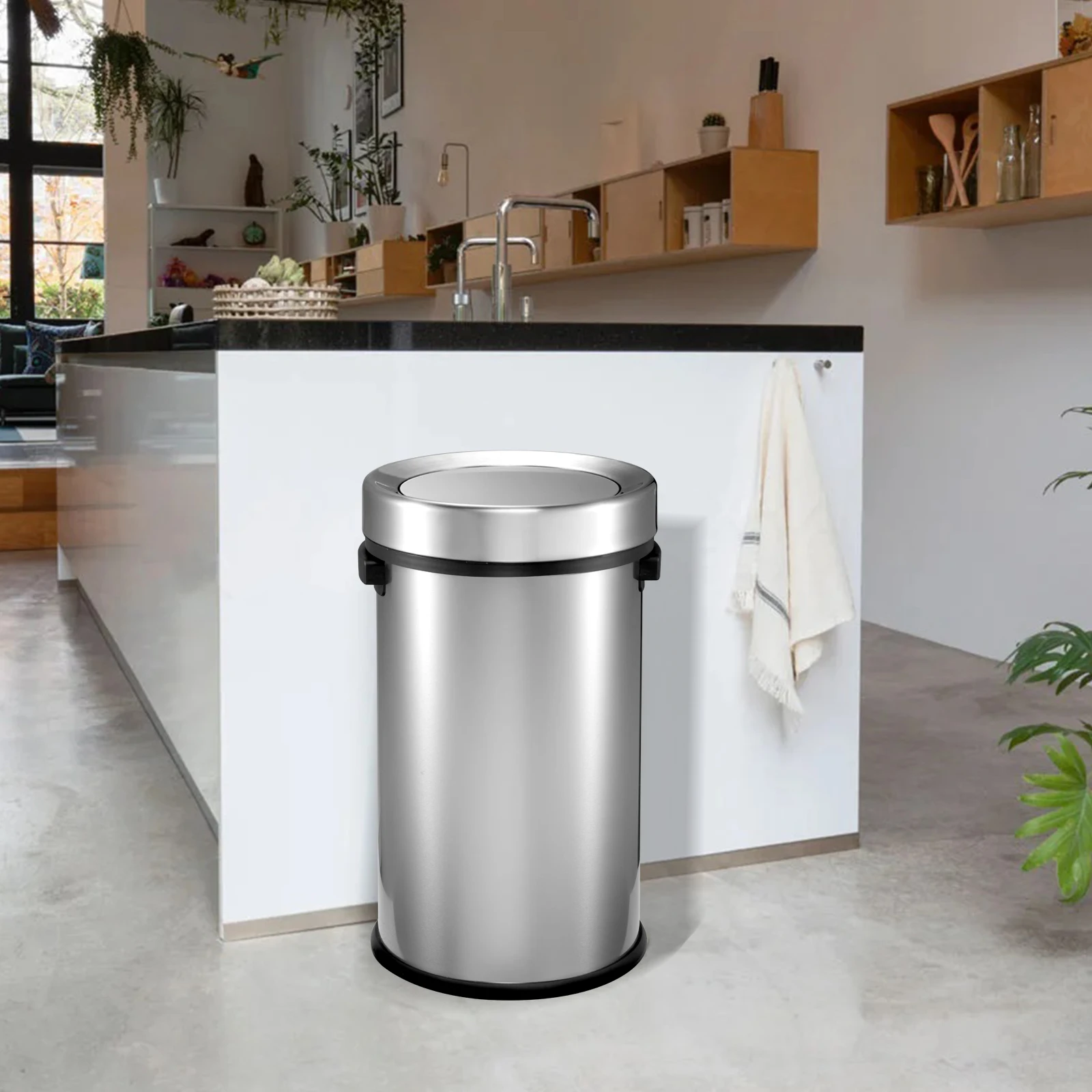 JILI Hot Selling Household Trash Bin ABS Removable Heavy-duty Plastic Bucket with Handle for Waste Disposal for Outdoor Office