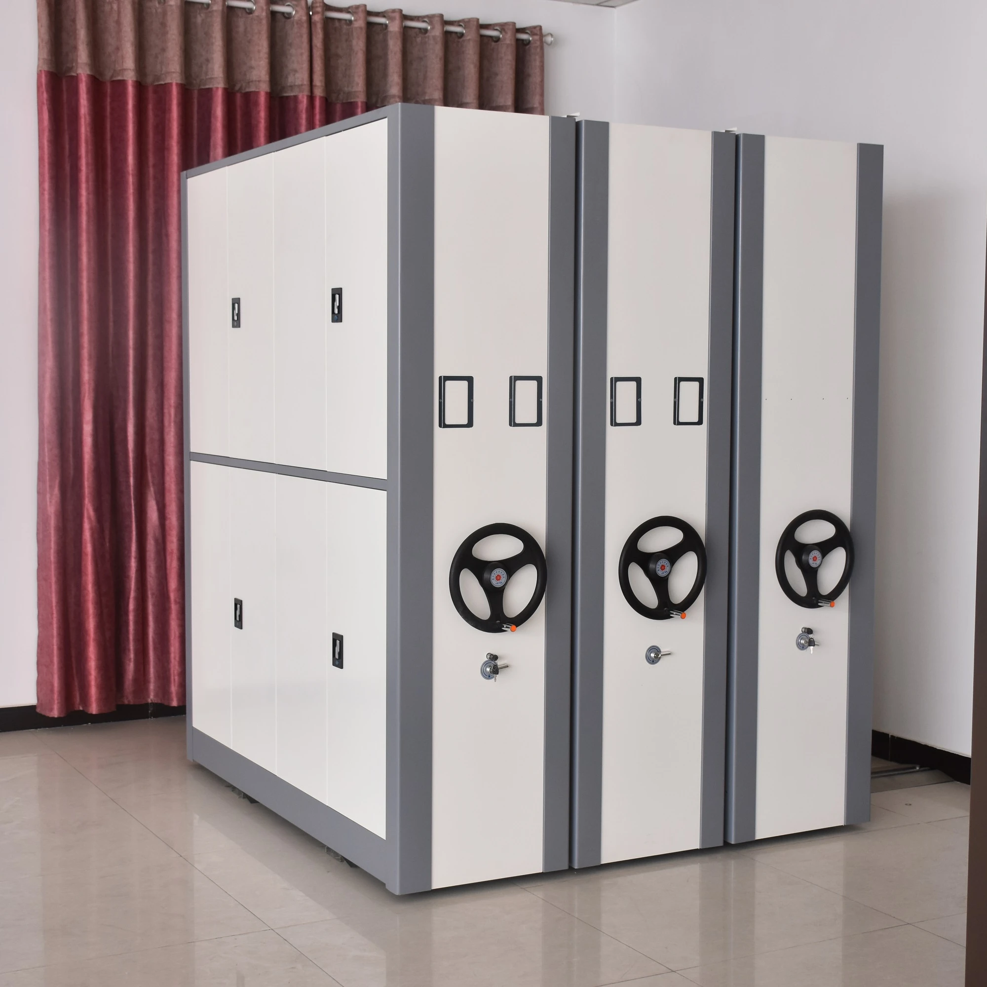 Manual type Movable mobile metal dense ark archives filing system file cabinets locker