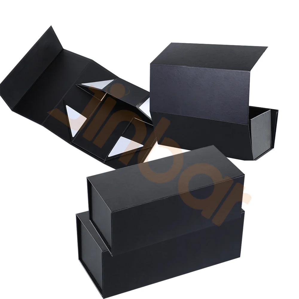 Напечатанный ваш партнер логотип на черной упаковке бокал для вина декоративная подарочная коробка для дня рождения