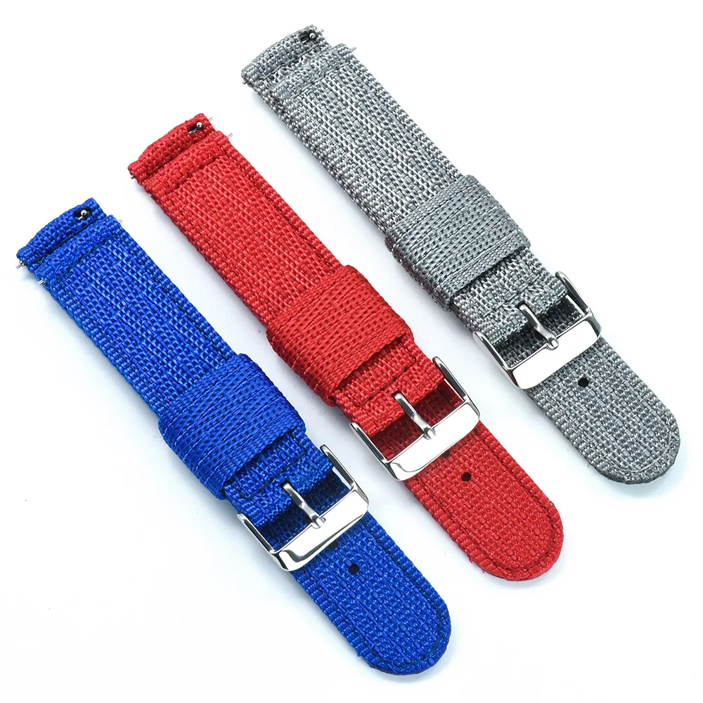 Ремешок нейлоновый JUELONG с пряжкой красно-синий 2 шт. 20