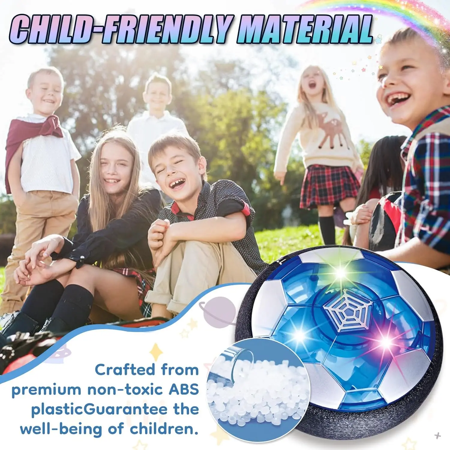 Kids sport Game Hover Soccer Ball With Led Light And Music Goal Soccer Ball Set Indoor Playing Sport Game Outdoor Toys