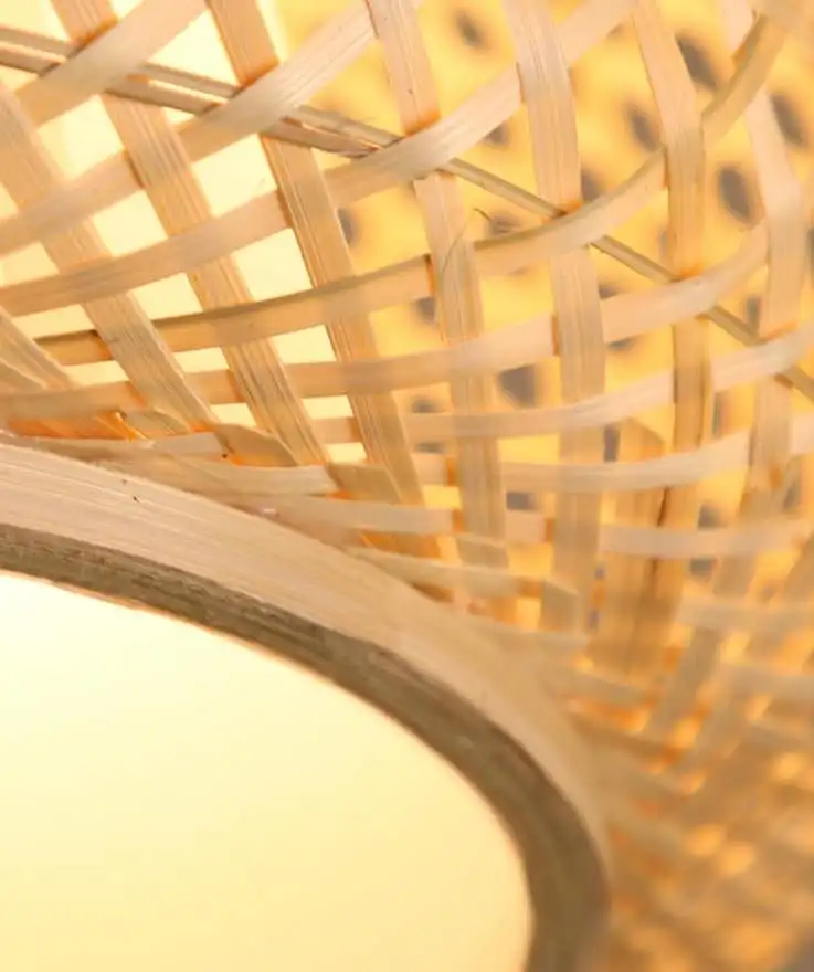 Japanese Handmade natural bamboo pendant light