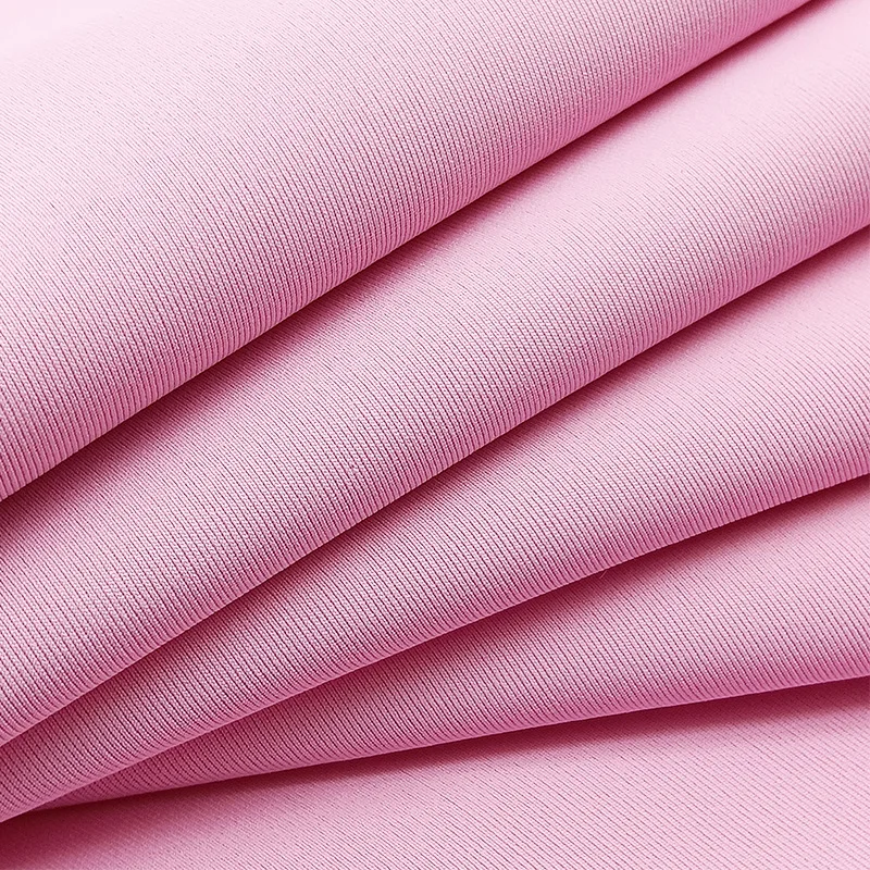 ITY fabric korean plain dyed Solid various color polyester spandex best quality for various clothes dress polyester fabric