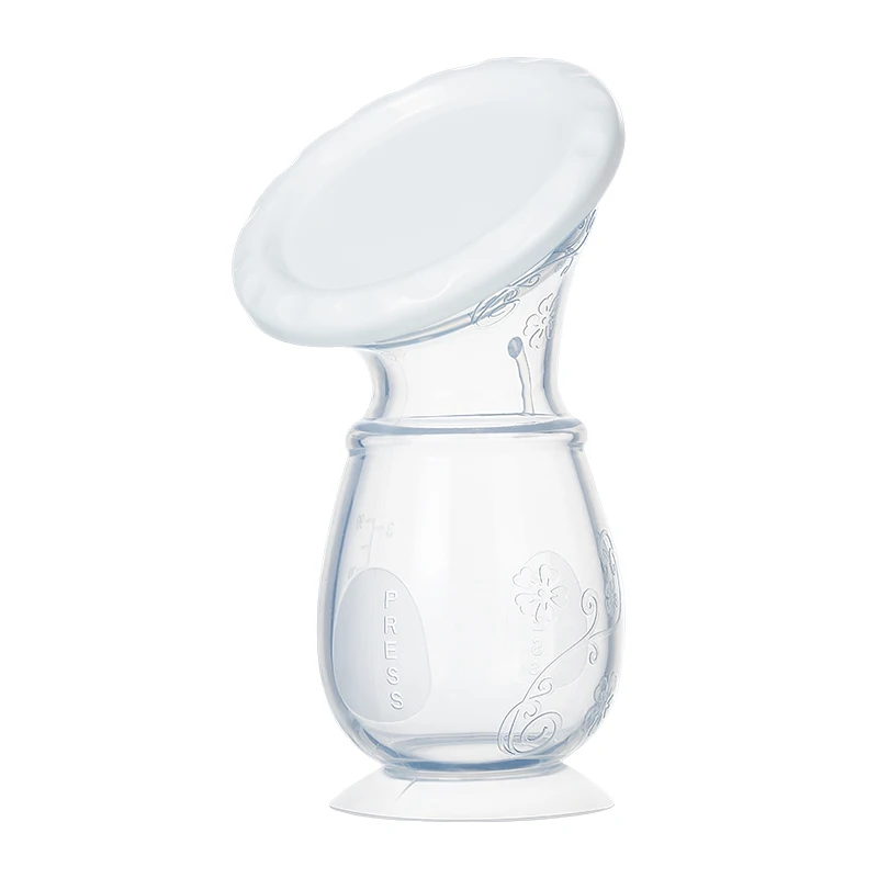 New 90ml Silicone Manual Control Breast Pump Maternal Milk Collector Holder Puerperal Nursing Pump Baby Breastfeeding Bottle