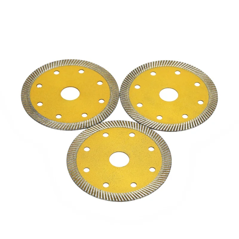 thin sintered diamond saw blade 105m Tile for Ceramic Granite Marble Cutting Blades Corrugated  Turbo Cutter Diamond Saw Blade