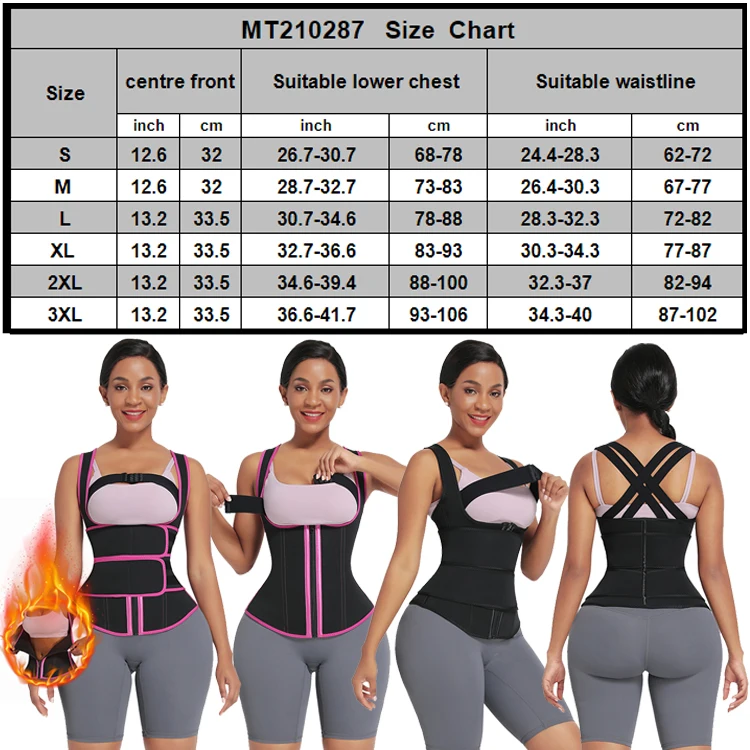 Waistdear Wholesale Fat Burning Neoprene Waist Trimmer Private Label Double Belt Waist Trainers Vest