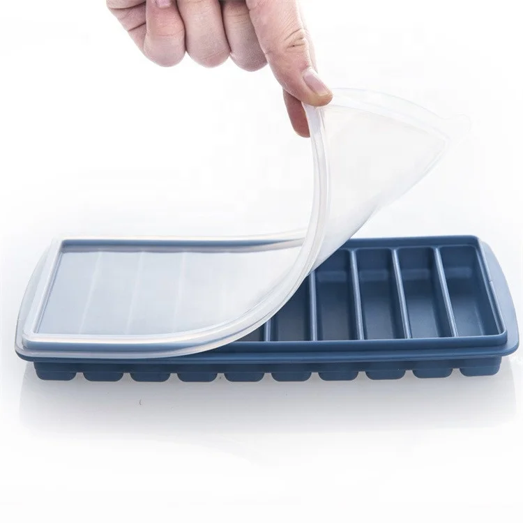 wholesale Rectangular Ice Tray Silicone Mold DIY Home Ice Cubes Making Food Grade Silicone Mold Ice Cubes Making Tool