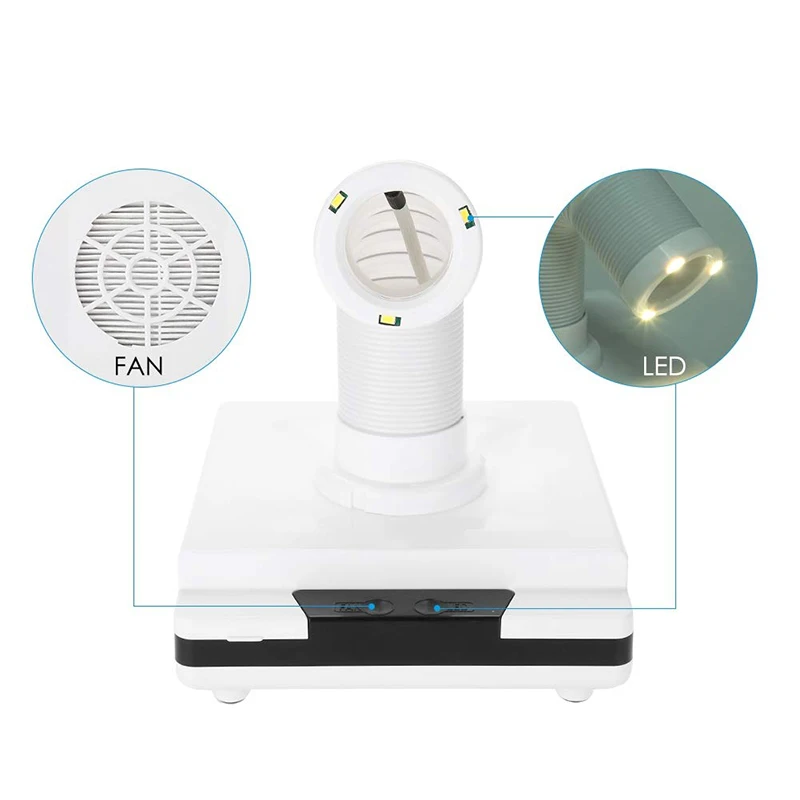 Hot Sale 60W Strong Suction Nail Dust Collector Fan Vacuum Cleaner Manicure Machine Salon Use