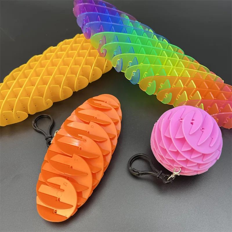 Diy telescopic elastic mesh new strange puzzle venting decompression deformation worm popit elastic mesh toy