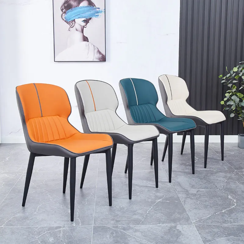 Home Furniture Dining Chair Garden PU Leather Furniture Outdoor Siting Chair Set