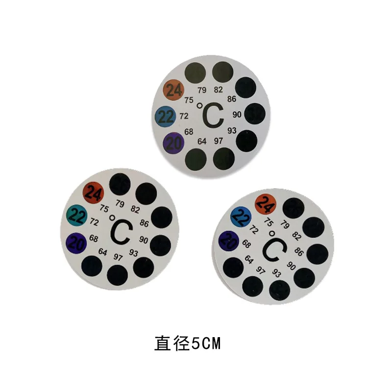 Hot sale round custom design thermometer digital fash tank thermometer strips