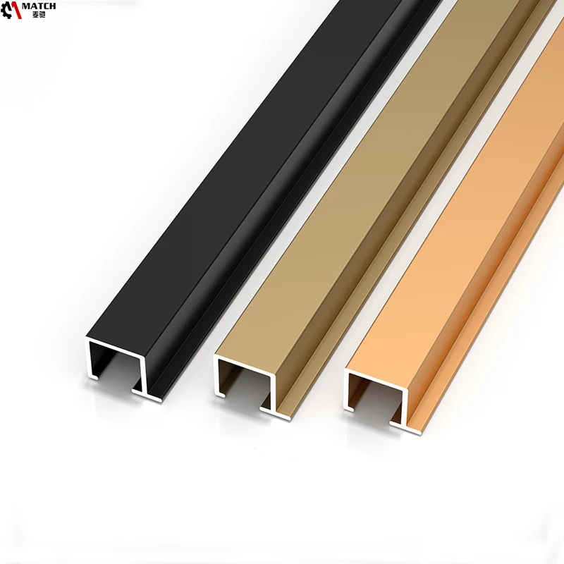 Aluminum accepts small orders Aluminum interior corner tile decorative wallboard decorative metal strip