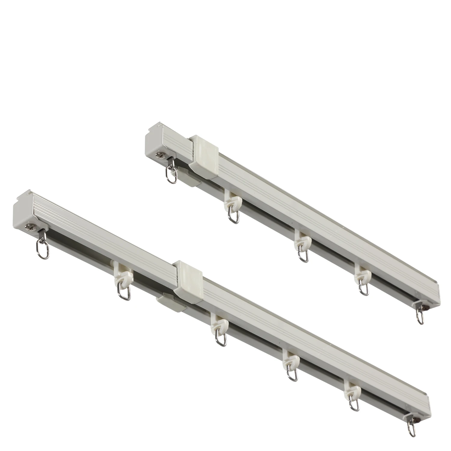 Customizable Japanese Aluminum Ceiling Curtain Track, Double Hotel Curtain Track